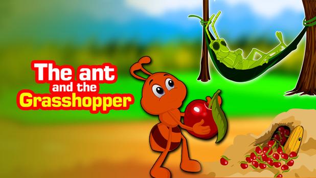 Watch the ant and the grasshopper Cartoon Full Movies online on aha