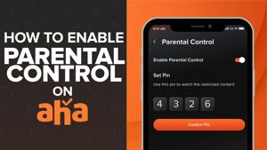 How to enable parental control on aha