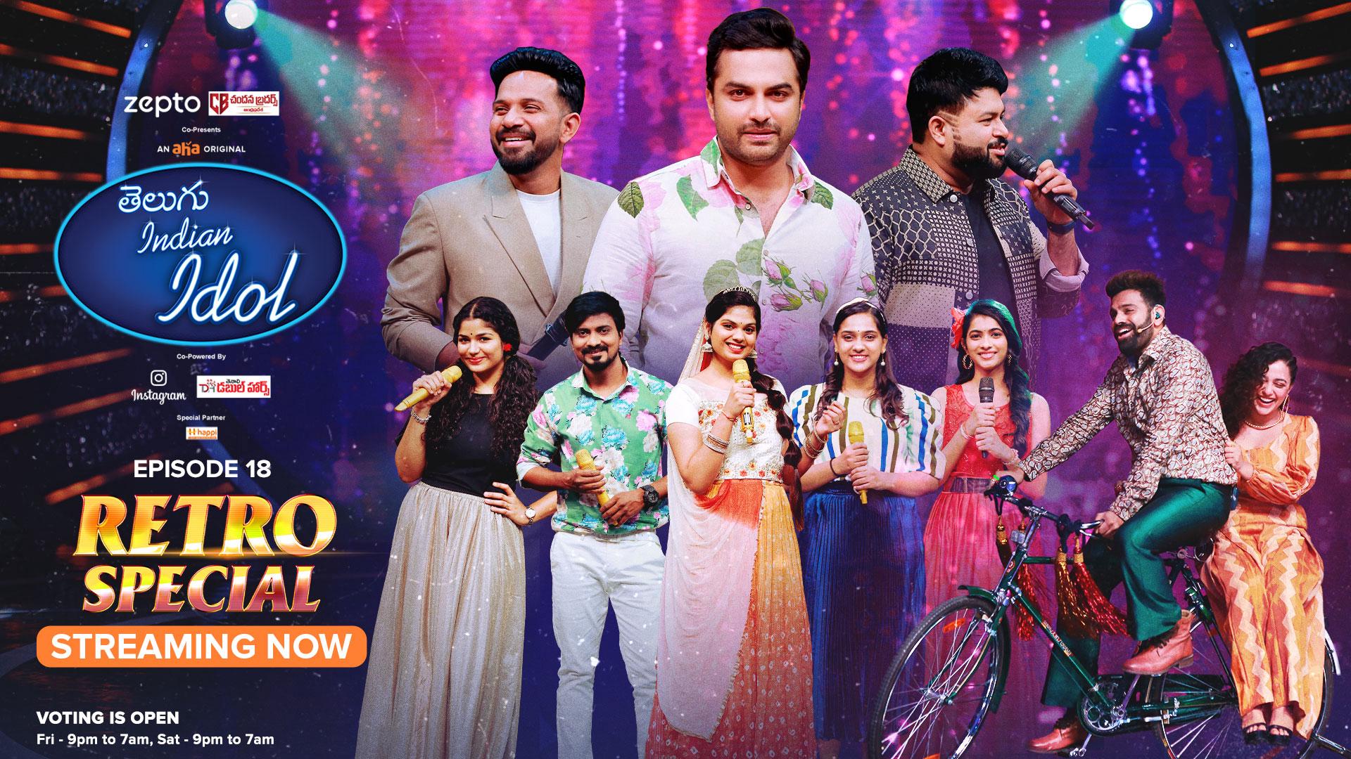 Watch Telugu Indian Idol Episode 18 in HD Quality only on Aha