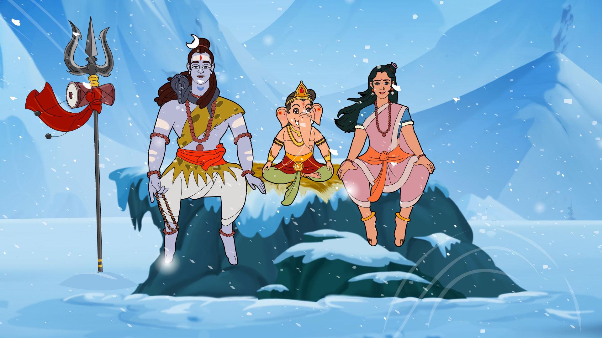Birth of Vinayaka from Maha Ganesha webseries