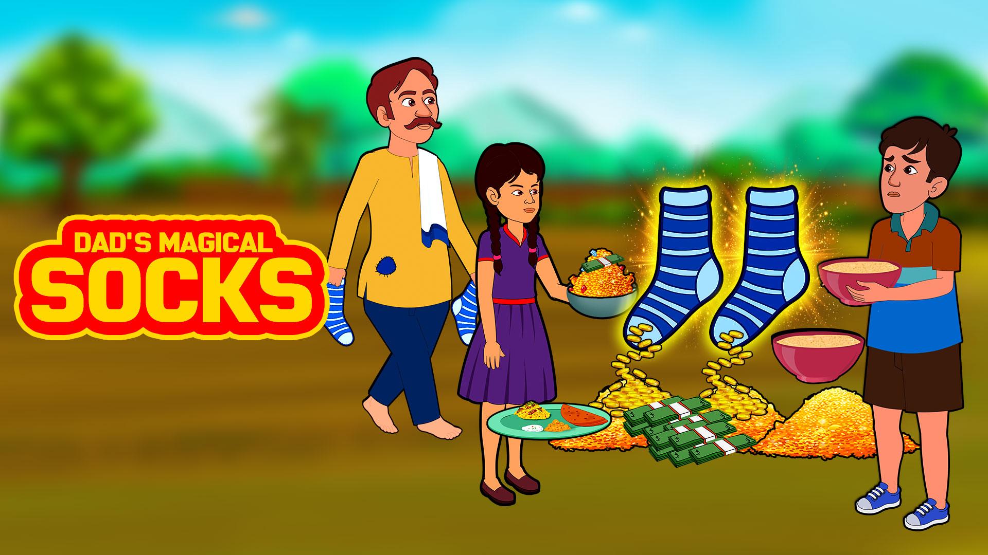Dad's Magical Socks Telugu Kids Movie Online on aha