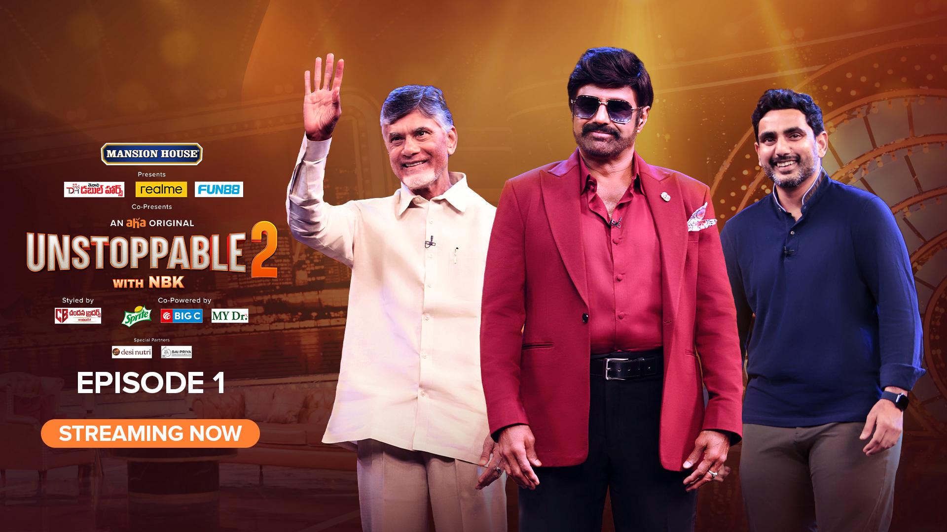 aha team released un cut version if chandrababu balakrishna unstoppable show